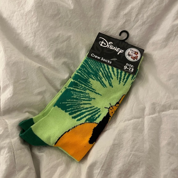 Disney Accessories - Disney Pluto Crew Socks - size 9-13